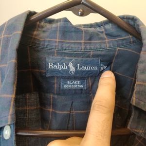 Ralph Lauren grid print small shirt